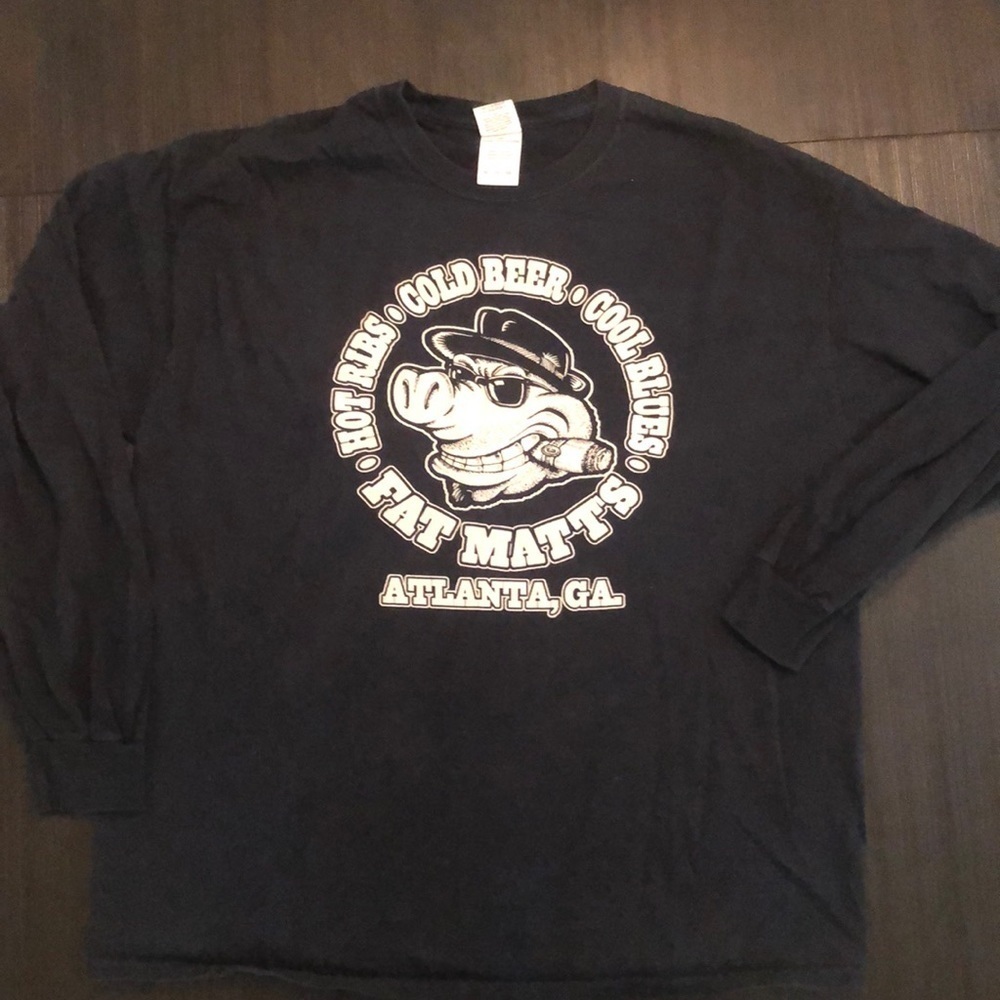 Black Long Sleeve T-Shirt Size XL